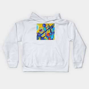 German expressionist painting about the future Kids Hoodie